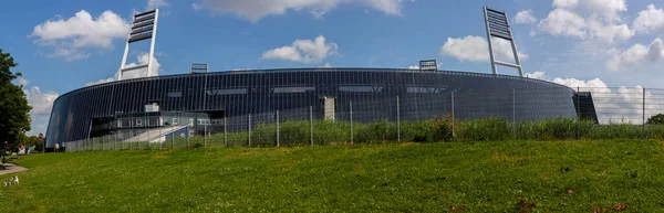 Bremen Německo Srpna 2023 Panoramatická Fotografie Weserstadionu Létě Domovská Aréna — Stock fotografie
