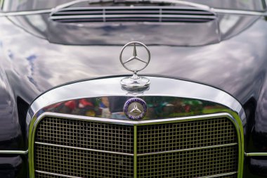 Iserlohn Gruermannscheide, NRW, Almanya. 13 Temmuz 2024. Suzuki Vitara yolun kenarında bir tarlanın arka planına karşı. Aile arabası seyahatte.