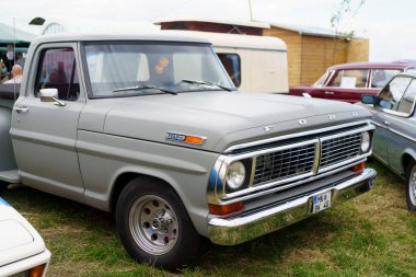 Iserlohn Gruermannscheide, NRW, Germany. 13th of July 2024. Oldtimer Ford - F100 clipart