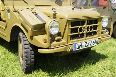 Iserlohn Gruermannscheide, NRW, Almanya. 13 Temmuz 2024. AUTO UNION-DKW MUNGA F91/4 900