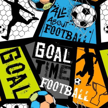 Topları olan kusursuz bir spor modeli. Moda kıyafetleri, tişört, çocuk, kağıt için arka plan tekrarlanıyor. Yaratıcı grunge tasarımı beyazda izole edildi