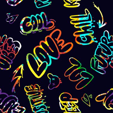 şehir stili sokak graffiti arka planı