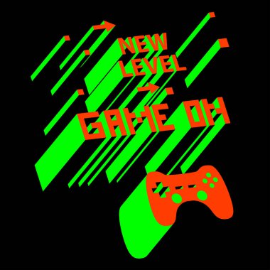 Harfli video oyun konsolu, web illüstrasyonu