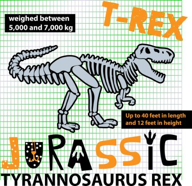 T-rex dinozor web resimleme harfleri