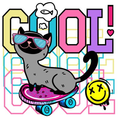 kızlar ve erkekler için tişört için grafiksel iz