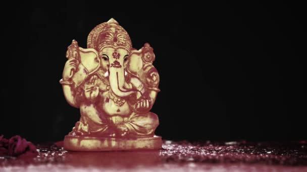Ganesh Chaturthi勋爵印度节 为Diwali节庆祝Ganesha领主Diwali问候背景 — 图库视频影像