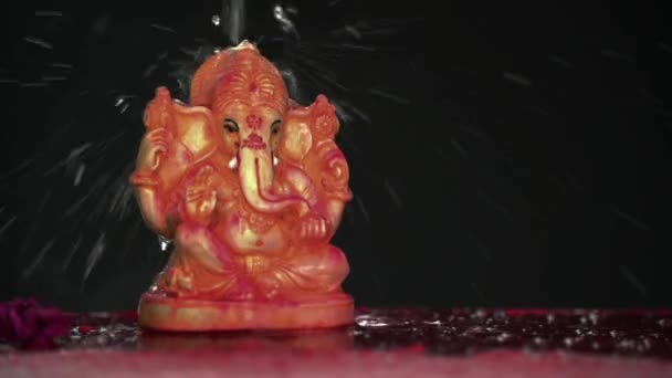 Ganesh Chaturthi勋爵印度节 为Diwali节庆祝Ganesha领主Diwali问候背景 — 图库视频影像
