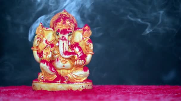 Święto Lorda Ganesha Chaturthiego Indiach Świętujcie Lordem Ganeshą Święto Diwali — Wideo stockowe