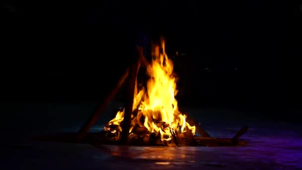 Leña Quema Fuego Brasas Estufa Concepto Calefacción Leña — Vídeos de Stock