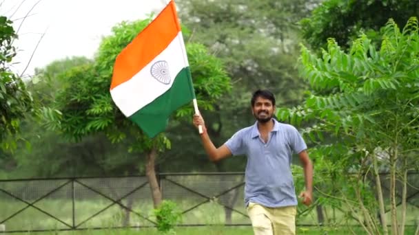 Индиец Флагом — стоковое видео