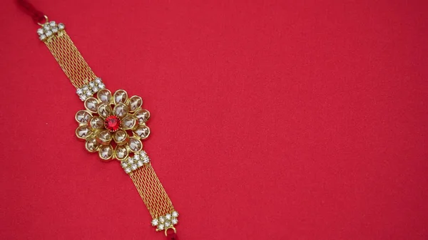 Indisches Festival Raksha Bandhan Ein Traditionelles Indisches Armband Das Ein — Stockfoto