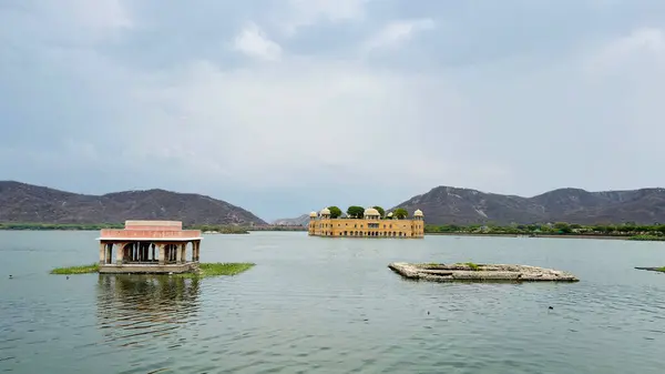 Stock image Rajasthan landmark, Jal Mahal or Water Palace on Man Sagar Lake at sunset. Jaipur, Rajasthan, India