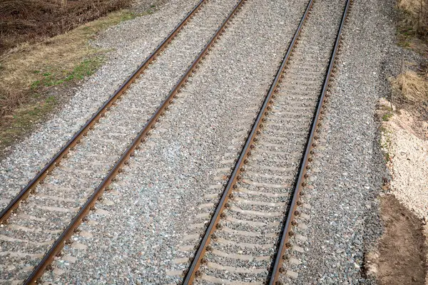 Railway Tracks Transport Infrastructure Security Logistics — Stock Photo, Image