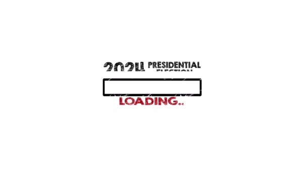 2024 Concepto Electoral Presidencial Carga Palabras Clave Icono — Vídeo de stock