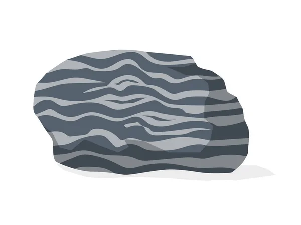 Gneiss Stone Specimen Illustration Metamorphic Rock Sample — Stock Vector