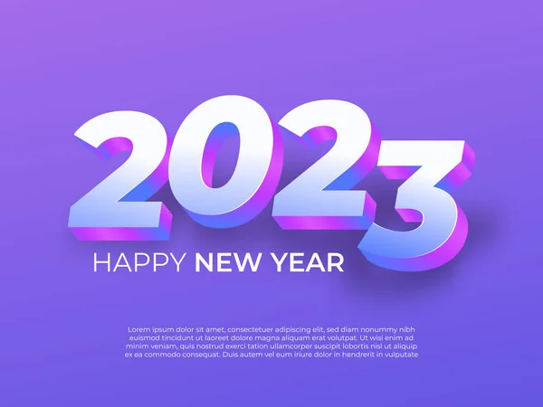 2023 Celebração Ano Novo Ano Novo Para Capa Cartão Modelo —  Vetores de Stock