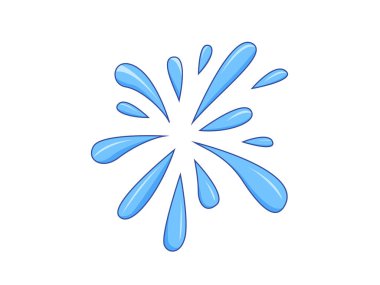 Element tasarımı su patlaması vektör çizimi