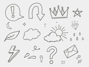 El çizimi karalama ögesi belirleme vektörü