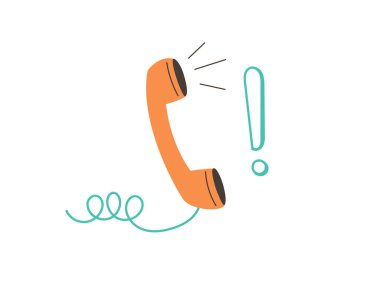 Elle arama vektör illüstrasyonundan duyuru