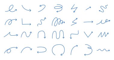 El çizilmiş oklar, karalama yapılmış oklar.