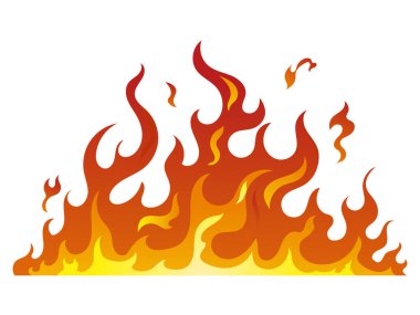 Yanan ateş, yanıcı ateş hattı sıcak sıcaklık, gaz alevleri