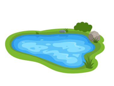 Göletler ve bataklıklar, doğa elementleri, orman, su, ot