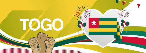 Последний дизайн баннера ко Дню защитника Отечества. Абстрактно для празднования особого дня, поздравительной открытки, промо, рекламы, распродажи, национального события и национального праздника Того. Концепция праздника