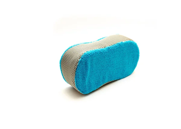 Новий Синій Мікрофібри Губка Піною Чищення Вад Сітки Автомобіля Легким — стокове фото