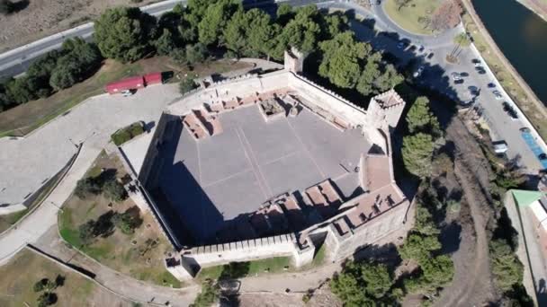 Aerial Video Drone Fuengirola Historic Sohail Castle — Video Stock