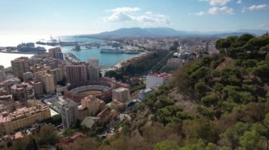 View Of City Of Malaga, Bullring La Malagueta - Andalusia, Spain, Europe