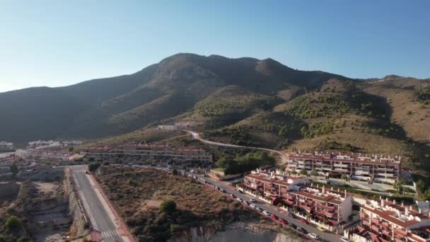 Fuengirola Aerial Beautiful View City Mediterranean Sea South Spain — Αρχείο Βίντεο