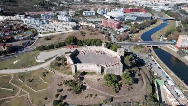 Fuengirola Aerial Beautiful View City Mediterranean Sea South Spain — Video Stock