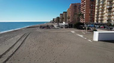 Fuengirola, Aerial beautiful view of the city of the mediterranean sea in the south Spain