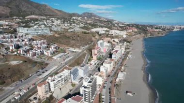 Mountains and sea with Fuengirola city in the middle