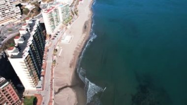 Fuengirola, Aerial beautiful view of the city of the mediterranean sea in the south Spain