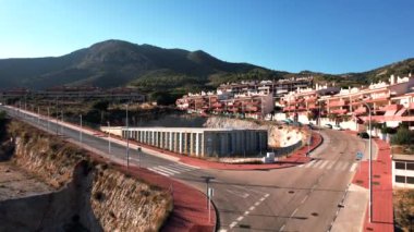 Fuengirola, Aerial beautiful view of the city of the mediterranean sea in the south Spain