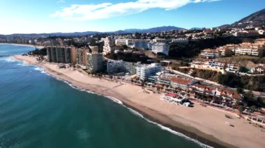 Aerial view of the city of Fuengirola, Spain
