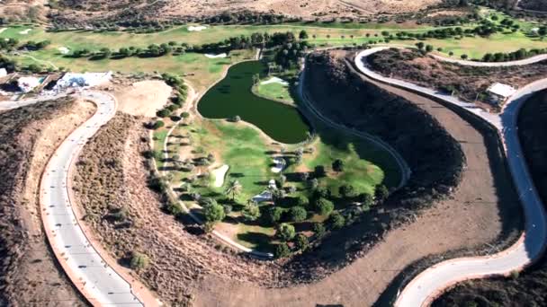 Fuengirola Golf Course Aerial View Spain — 图库视频影像