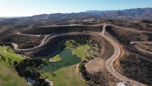 Fuengirola Golf Course Aerial View Spain — Stok video