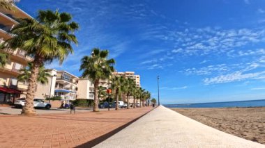 view of the road and the city of Malaga