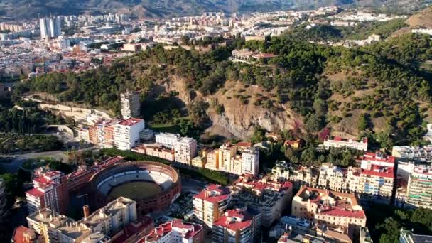Malaga City Andalusia Spain — Stok video