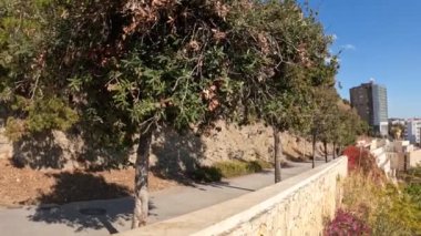 street view of the city of Malaga, spain