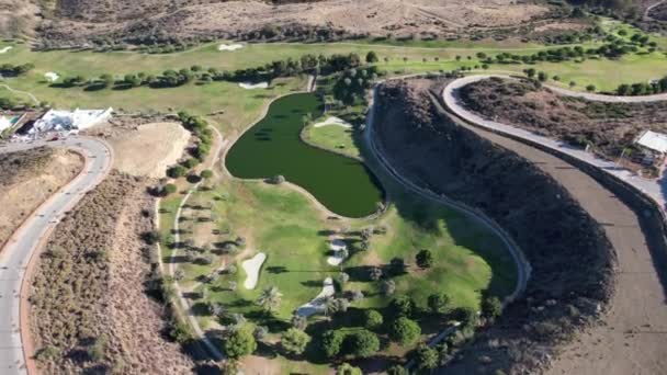 Aerial View Golf Club Malaga Spain — Stok video