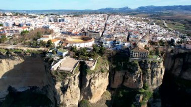 Beautiful Gorge Bridge And Architecture In Ronda, Andalusia, Spain