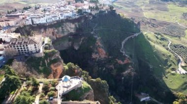 Beautiful Gorge Bridge And Architecture In Ronda, Andalusia, Spain
