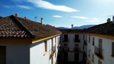 Bullfighting Ring In Ronda Spain - Aerial 4K