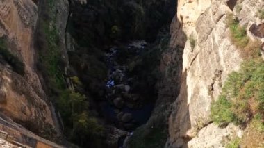 Beautiful Gorge Bridge And Architecture In Ronda, Andalusia, Spain