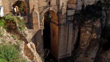 Beautiful Gorge Bridge And Architecture In Ronda, Andalusia, Spain