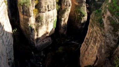 Beautiful Gorge Bridge And Architecture In Ronda, Andalusia, Spain