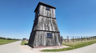 Nazi Alman Majdanek toplama kampı, Lublin, Polonya. Yüksek kalite 4k görüntü.